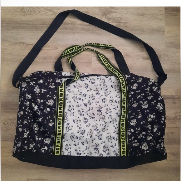 PINK VS Floral duffel bag - Picture 6 of 7